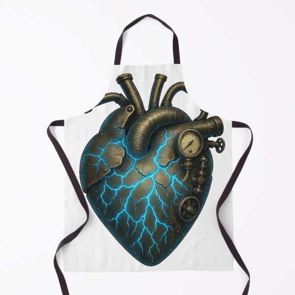 Item preview, Metal Heart | Steampunk Mechanical Heart with Electric Veins by VLF designed and sold by VitalLifeForce.