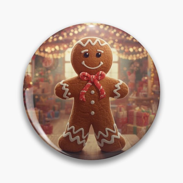 Artikelvorschau, Weihnachtslebkuchen mit roter Schleife entworfen und verkauft von StormArte.