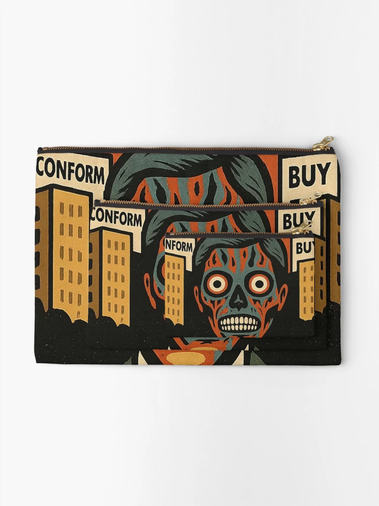 Thumbnail 2 of 4, Zipper Pouch, The Live designed and sold by ROHIT DHAMECHA.