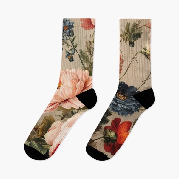 Item preview, Vintage Floral Artwork with Peonies and Mixed Blossoms designed and sold by Jirka Svetlik, Studio Illuvision.