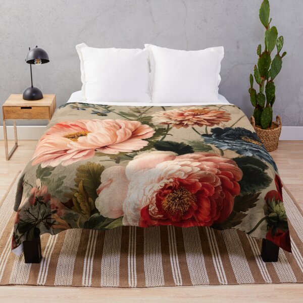 Item preview, Vintage Floral Artwork with Peonies and Mixed Blossoms designed and sold by Jirka Svetlik, Studio Illuvision.