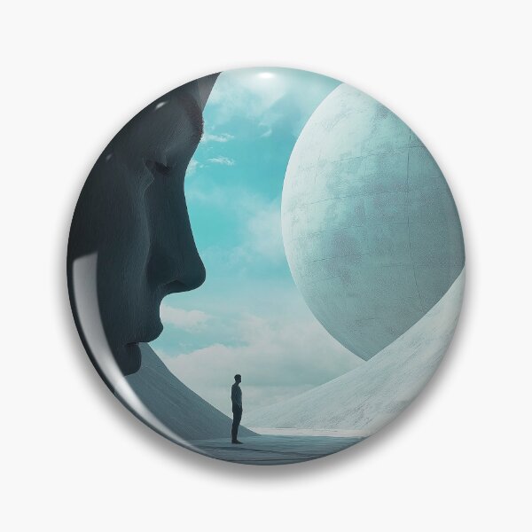 Item preview, Surreal Face and Sphere Landscape designed and sold by davidonstudio.