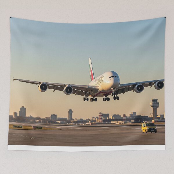 Item preview, Emirates Airbus A380 Graceful Landing designed and sold by Skyframe Aviation.