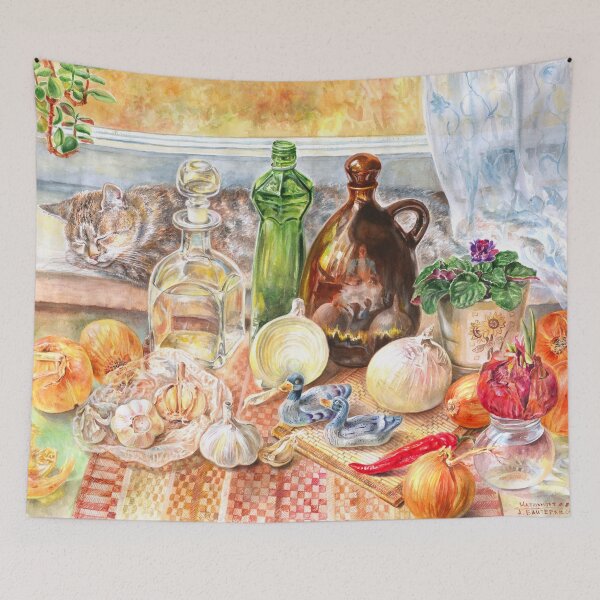 Item preview, STILL LIFE WITH ONIONS designed and sold by AleksARTua.