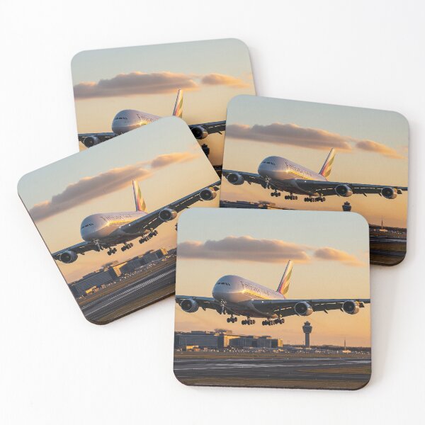 Item preview, Emirates Airbus A380 Graceful Landing designed and sold by Skyframe Aviation.