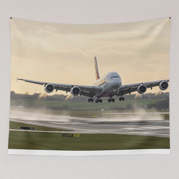 Item preview, Emirates Airbus A380 Graceful Landing designed and sold by Skyframe Aviation.