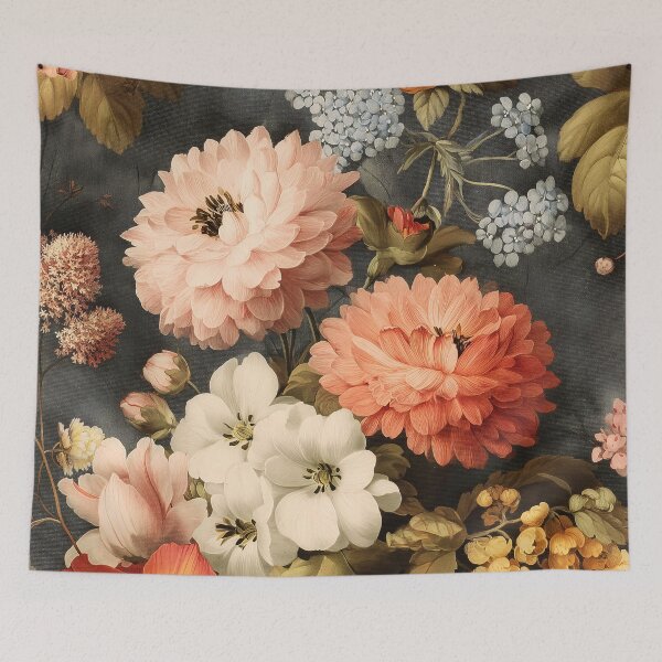 Artikelvorschau, Vintage Blumenillustration mit gemischten Blüten entworfen und verkauft von Jirka Svetlik, Studio Illuvision.
