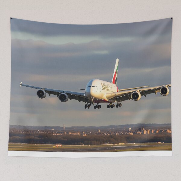 Item preview, Emirates Airbus A380 Graceful Landing designed and sold by Skyframe Aviation.