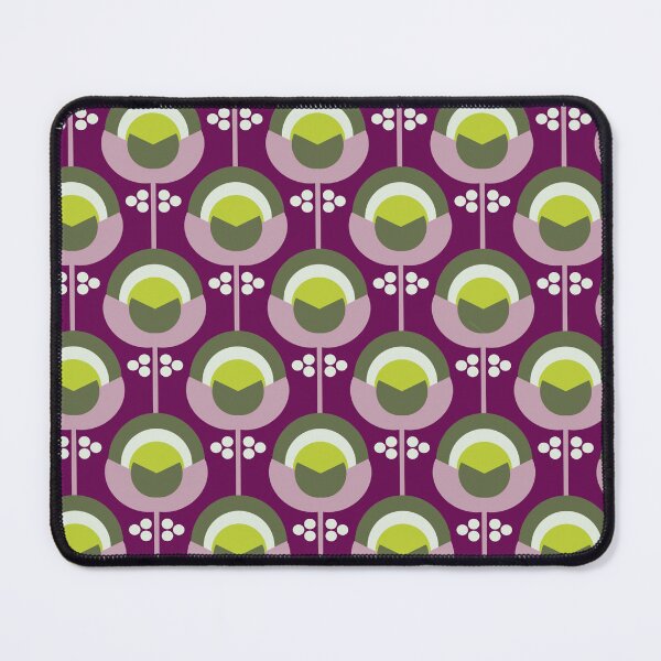 Item preview, Geometric Mid-Century Retro Flowers designed and sold by O‘Leni.