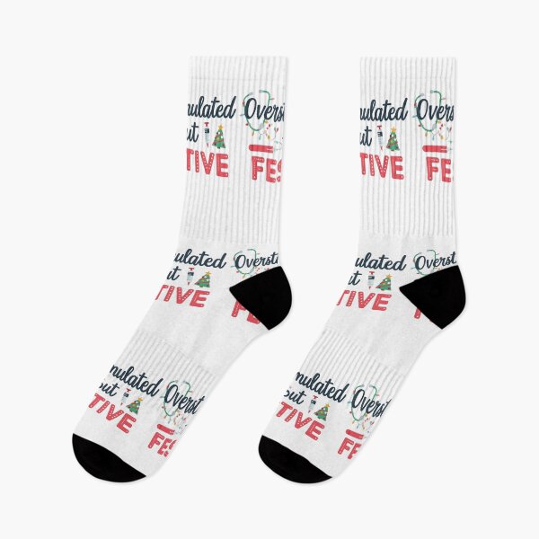 Item preview, Overstimulated But Festive – Nurse Xmas Life | Funny Medical Christmas designed and sold by Lunaria Arts.