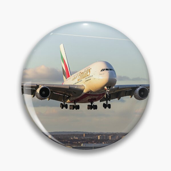 Item preview, Emirates Airbus A380 Graceful Landing designed and sold by Skyframe Aviation.