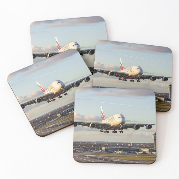 Item preview, Emirates Airbus A380 Graceful Landing designed and sold by Skyframe Aviation.