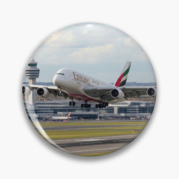 Item preview, Emirates Airbus A380 Graceful Landing designed and sold by Skyframe Aviation.