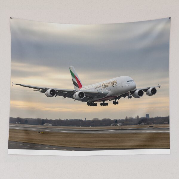 Item preview, Emirates Airbus A380 Graceful Landing designed and sold by Skyframe Aviation.
