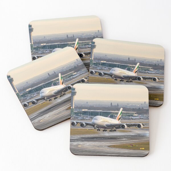 Item preview, Emirates Airbus A380 Graceful Landing designed and sold by Skyframe Aviation.