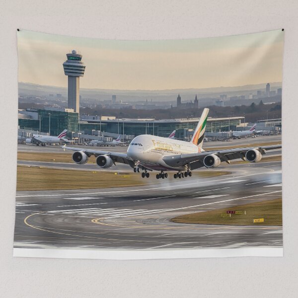 Item preview, Emirates Airbus A380 Graceful Landing designed and sold by Skyframe Aviation.