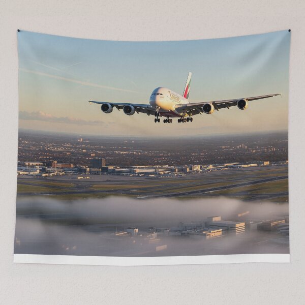 Item preview, Emirates Airbus A380 Graceful Landing designed and sold by Skyframe Aviation.