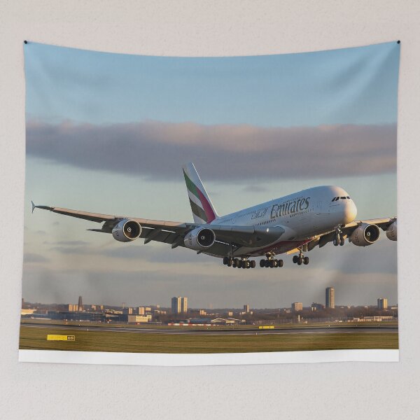Item preview, Emirates Airbus A380 Graceful Landing designed and sold by Skyframe Aviation.