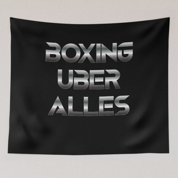 Item preview, Boxing Über Alles Silver Gradient Text  designed and sold by simpledarkwavewisdom.