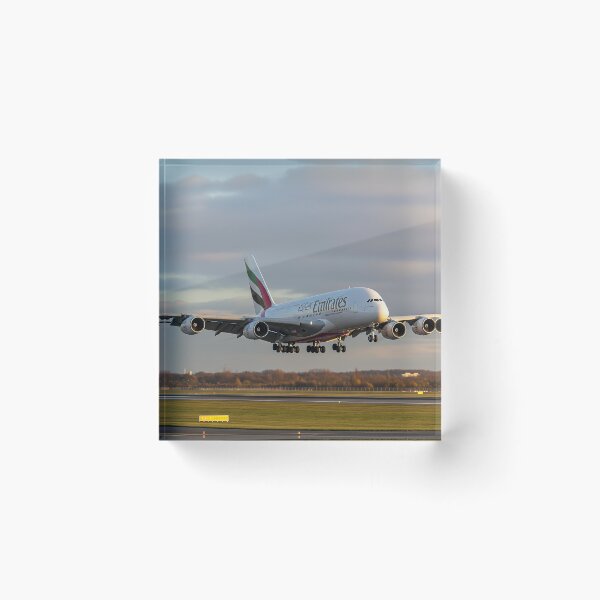 Item preview, Emirates Airbus A380 Graceful Landing designed and sold by Skyframe Aviation.