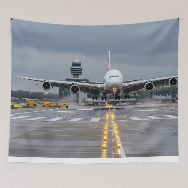 Item preview, Emirates Airbus A380 Graceful Landing designed and sold by Skyframe Aviation.