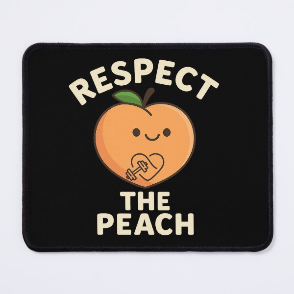 Item preview, Respect the Peach – Funny Booty Humor Cartoon gym Design designed and sold by Lunaria Arts.