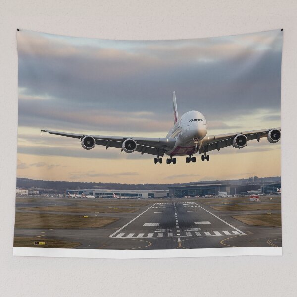 Item preview, Emirates Airbus A380 Graceful Landing designed and sold by Skyframe Aviation.