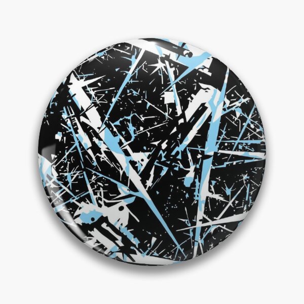 Item preview, Blue, Black, and white punk paint pattern designed and sold by PunkdUpPrints.