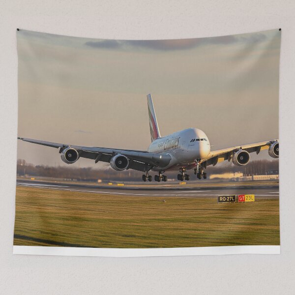 Item preview, Emirates Airbus A380 Graceful Landing designed and sold by Skyframe Aviation.