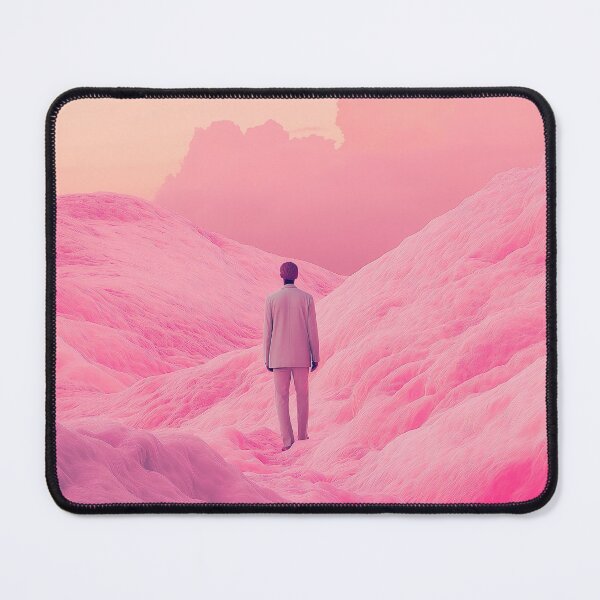 Item preview, Pink Landscape with Figure in Suit designed and sold by davidonstudio.