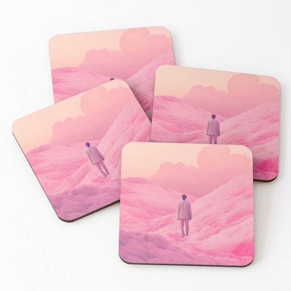 Item preview, Pink Landscape with Figure in Suit designed and sold by davidonstudio.