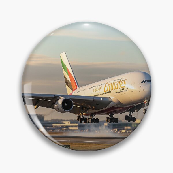 Item preview, Emirates Airbus A380 Graceful Landing designed and sold by Skyframe Aviation.