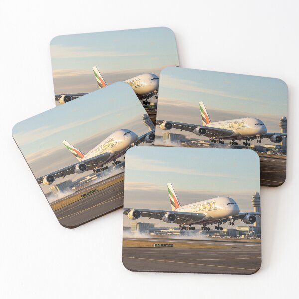 Item preview, Emirates Airbus A380 Graceful Landing designed and sold by Skyframe Aviation.