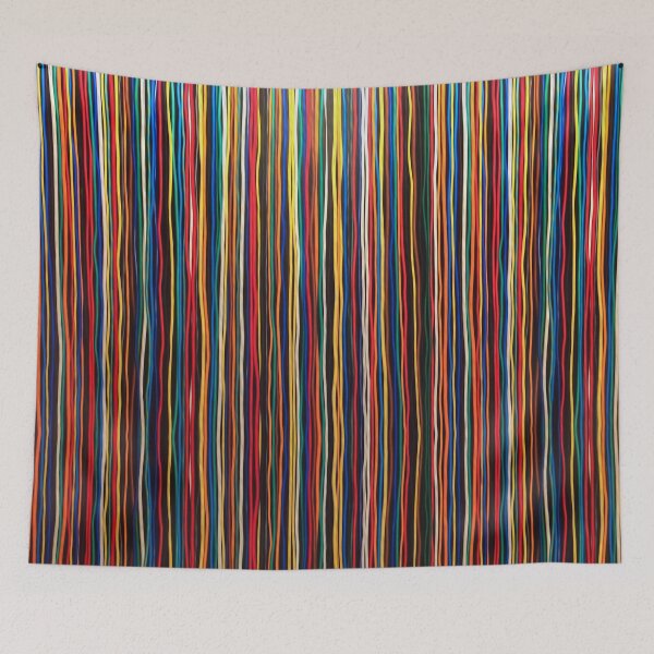 Item preview, Multicoloured abstract Stripes - Fine Lines designed and sold by DefintionArt.