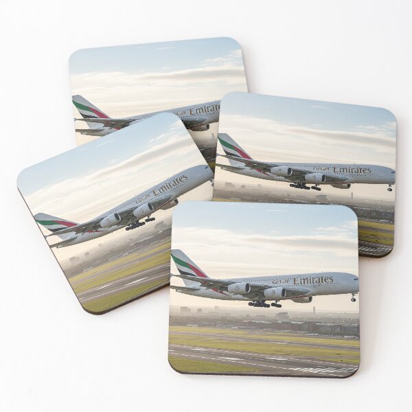 Item preview, Emirates Airbus A380 Graceful Landing designed and sold by Skyframe Aviation.