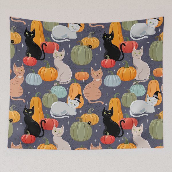 Item preview, Cats and Pumpkins designed and sold by Avisnanna.