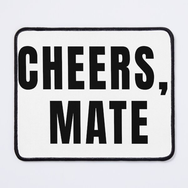 Item preview, Cheers, mate — Aussie Slang Minimal Typography T-Shirt • Chill Text-Only designed and sold by DavidMay.