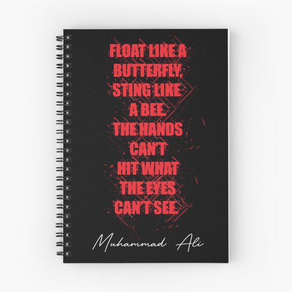 Item preview, Muhammad Ali Quote – “Float Like a Butterfly” Typography Design designed and sold by simpledarkwavewisdom.