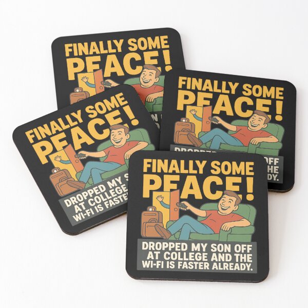 Item preview, Finally Some Peace – Funny College Drop-Off Dad Design designed and sold by Lunaria Arts.