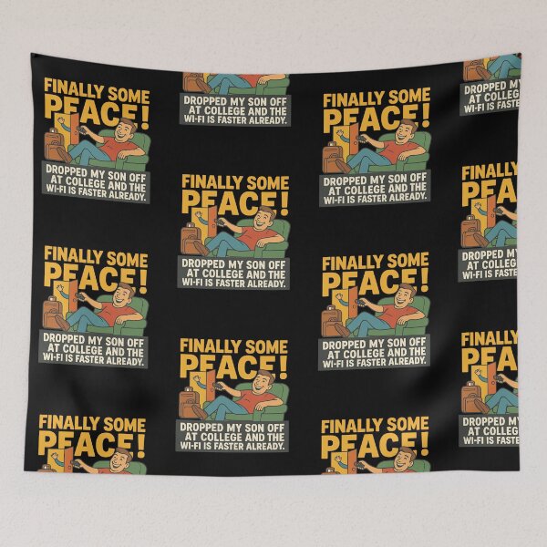 Item preview, Finally Some Peace – Funny College Drop-Off Dad Design designed and sold by Lunaria Arts.