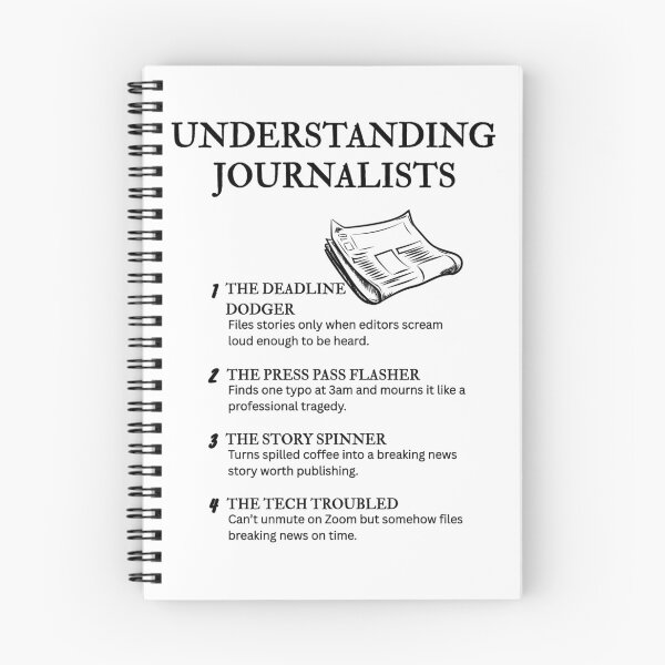 Item preview, Life of a Journalist – Funny and Relatable Truths designed and sold by PsyFlow35.
