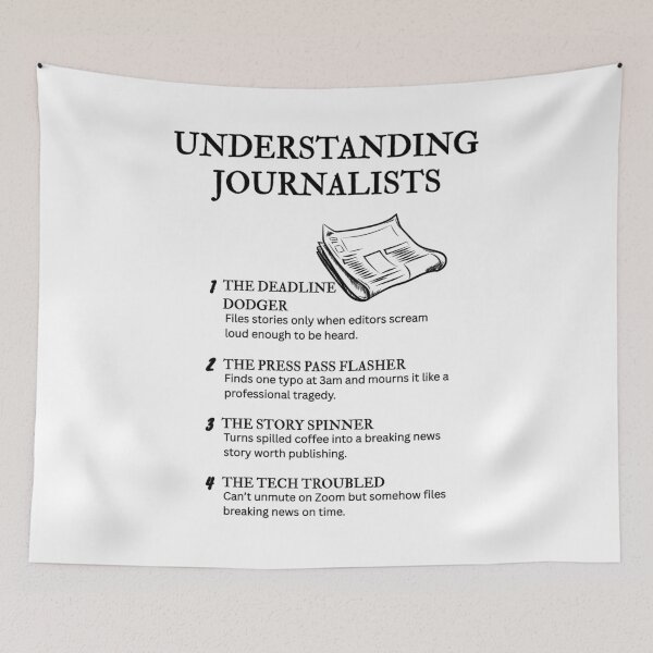 Item preview, Life of a Journalist – Funny and Relatable Truths designed and sold by PsyFlow35.