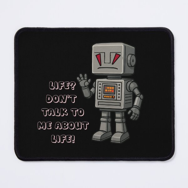 Item preview, Marvin the Paranoid Android designed and sold by halibutgoatramb.