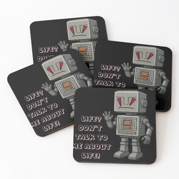 Item preview, Marvin the Paranoid Android designed and sold by halibutgoatramb.