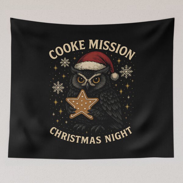Item preview, Christmas Owl Cookie Heist - Funny Holiday Bird Design designed and sold by Weorus.