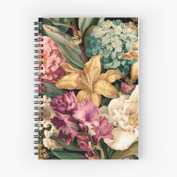 Item preview, Vibrant Vintage Floral Arrangement with Colorful Blooms designed and sold by Jirka Svetlik, Studio Illuvision.