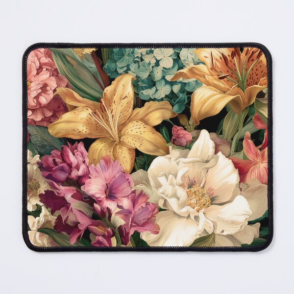 Item preview, Vibrant Vintage Floral Arrangement with Colorful Blooms designed and sold by Jirka Svetlik, Studio Illuvision.