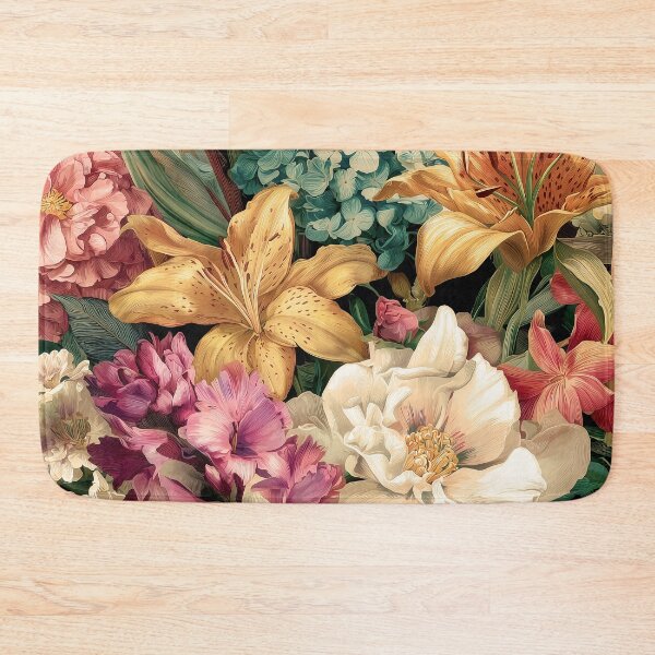 Item preview, Vibrant Vintage Floral Arrangement with Colorful Blooms designed and sold by Jirka Svetlik, Studio Illuvision.