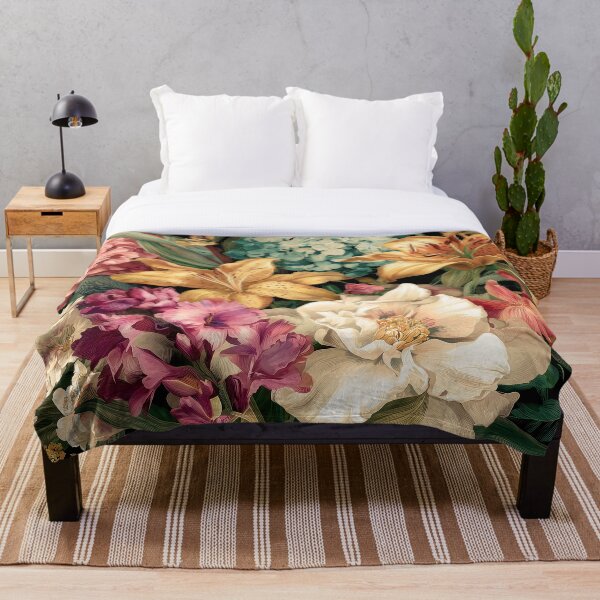 Item preview, Vibrant Vintage Floral Arrangement with Colorful Blooms designed and sold by Jirka Svetlik, Studio Illuvision.