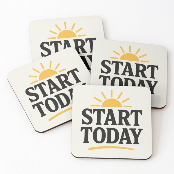 Item preview, Start Today Motivational Quote T-Shirt | Positive Mindset Clothing | Inspirational Typography Design for Self Growth designed and sold by KDesignCrafts.